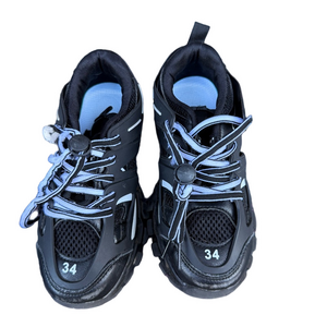 Kids Black and Gray Sneakers